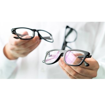 Anti-glare or anti-reflective coating. This coating reduces reflective light from traveling through your lenses to your eye